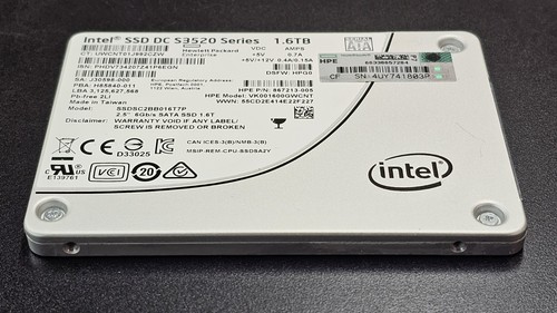 Intel DC S3520 Series SSDSC2BB016T7 1.6TB 2.5" 6Gb/s SATA Solid State Drive