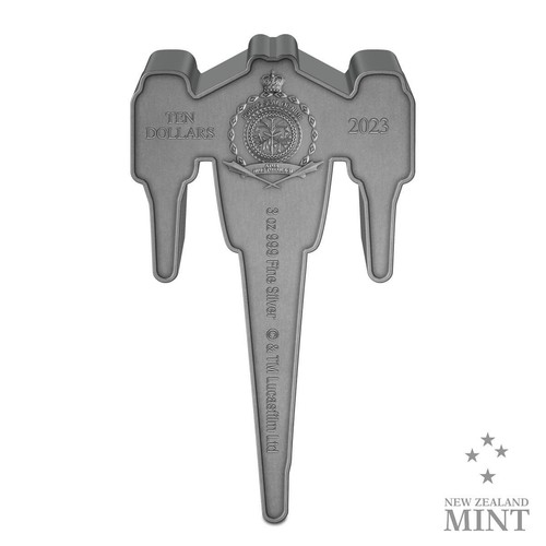 Silbermünze Niue Star Wars Mandalorian N-1 Starfighter 3oz 2023 Zertifikat #3 - Bild 5 von 10