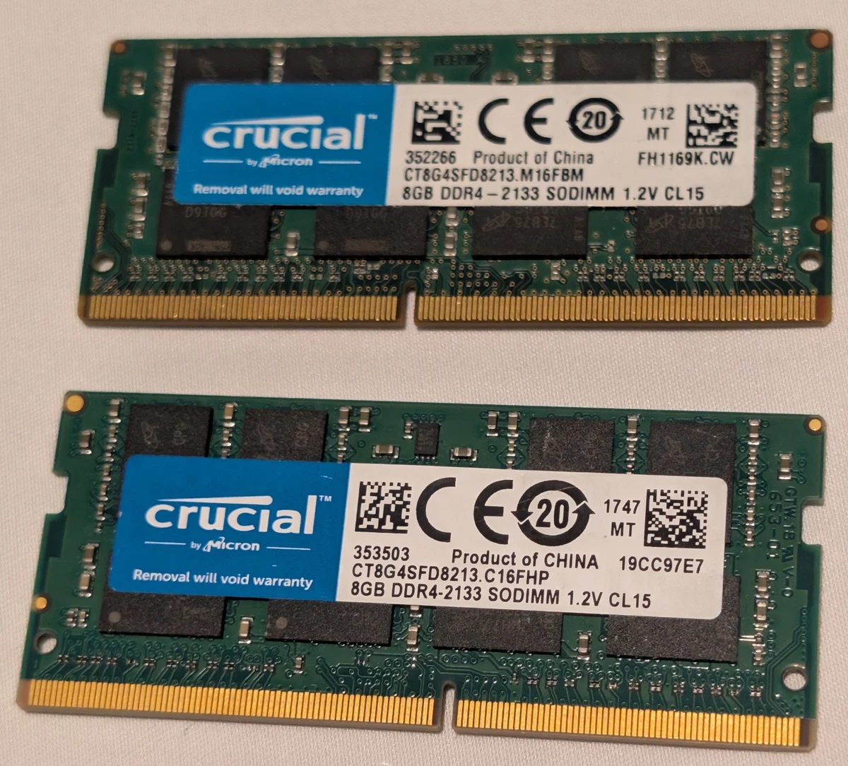 Crucial PC4-17000 (DDR4-2133) Bus Speed Computer RAM 16 GB Total