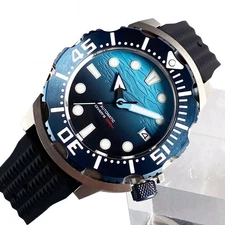 20ATM 42mm Tandorio Monster Blue NH35A Automatic Watch Mens Watch Sapphire glass