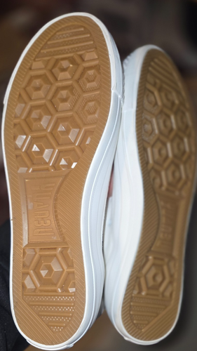 Damengröße 9 weiß Schnürstiefel Canvas Reißverschluss flach kniehoch Turnschuhe neu mit Etikett - Bild 7 von 7