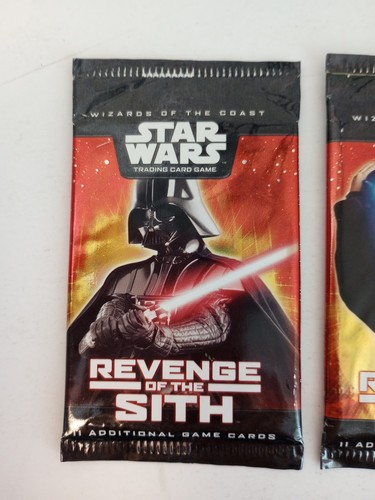 3 Packs WOTC Star Wars TCG - Revenge of The Sith Booster Pack factory sealed - Picture 3 of 11