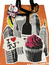 TRADER JOE'S "I ❤️ TJ's" Reusable  Shopping Bag /Tote 6 Gal New