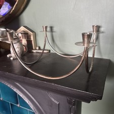 Candelabra Mid Century Modern by Berg of Denmark 4 arm silverplated