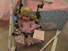 MADAME ALEXANDER GIRL ON A SWING 28640 SWING NEEDS REPAIR