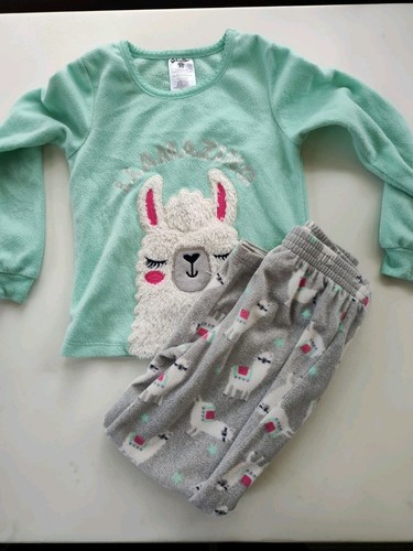 2 pack Girls Fleece Jammies Size 5T - Picture 3 of 5