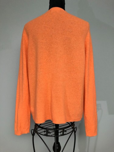 Tahari Pure Luxe 100% Cashmere Sweater XL Peach Color Pullover Extremely Soft - Picture 3 of 8