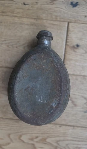 WW1 German Army Military Water Bottle Canteen dated 1917 WWI relic condition