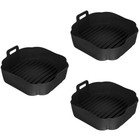  3 PCS Air Fryer Sheets Accessories for Baking Pan Silicone Liner