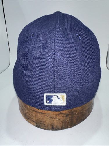 Milwaukee Brewers New Era 59FIFTY Low Profile Fitted Hat Navy Size 6 7/8 Cap (26 - Picture 3 of 5