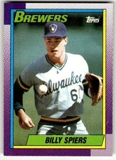 1990 Topps #538 Billy Spiers Milwaukee Brewers Baseball