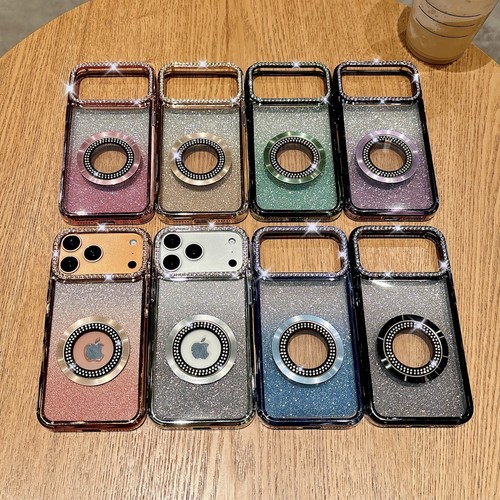For iPhone 17 Pro Max 17 Air Glitter Bling Diamond Cover Magnetic Mag Safe Case - Picture 3 of 19