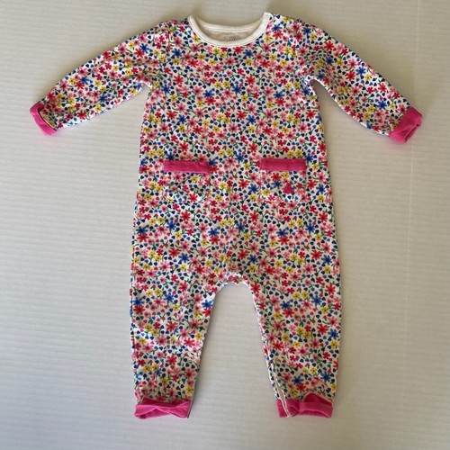 Baby Gap Romper Baby Girls 6-12m Floral Snap Closure - Picture 1 of 13