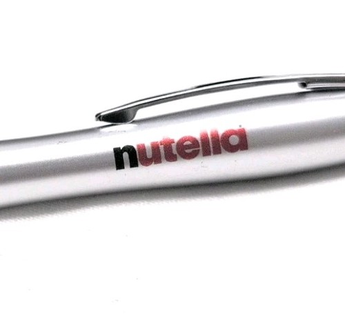 Lotto penne pubblicitarie NUTELLA: 9 penne a scatto retrattili con impugnatura in gomma - Foto 3 di 6