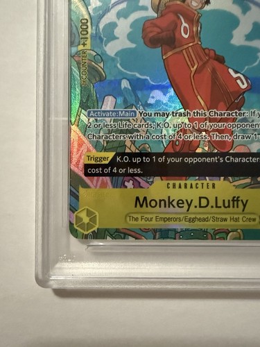 Monkey.D.Luffy Treasure Rare OP07-109 PSA 10 English - Picture 6 of 10