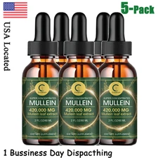 Mullein Leaf Extract Lung Support Supplement - Lung Cleanse Respiratory Herbal