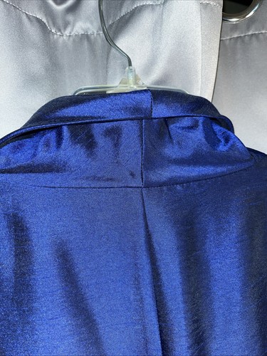 Jones Wear Blue Dress Women’s Adult Size 10 Ruched Waist Fit & Flare Cap Sleeves - Picture 17 of 17