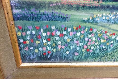 Primitive Folk Art Framed Landscape Painting of Arlington, Virginia/WashingtonDC - Picture 7 of 16