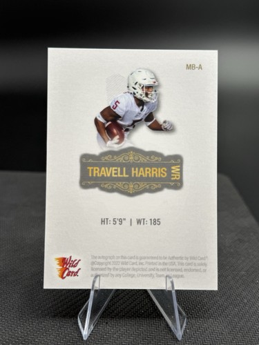 Wild Card Matte Travell Harris /25 Premium Auto - Picture 2 of 2