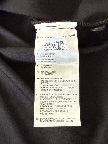 Adidas Golf Polo Shirt Mens Medium Black Short Sleeve Performance $65 - Picture 9 of 9