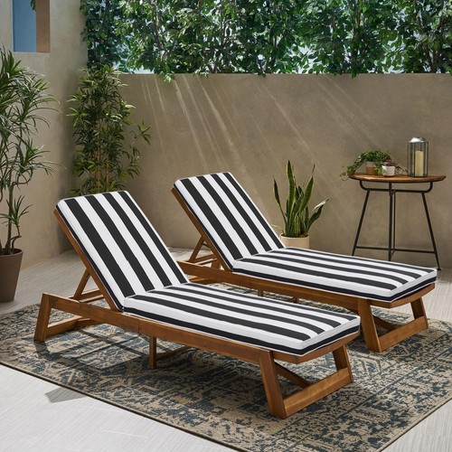 2-Pack Chaise Lounge Chair Cushions, Waterproof/Fade Resistant, Outdoor Indoo... - Picture 6 of 7