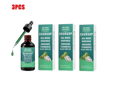Docteat Soursop Meeresmoos Moringa Orgeano Kurkuma Schwarzkümmelöl Gesundheitswesen\ - Bild 15 von 17