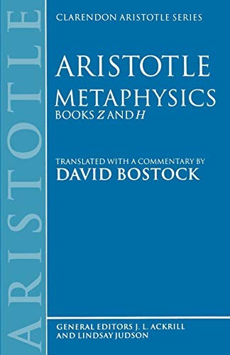 Metaphysics: Books Z and H - Picture 1 of 1