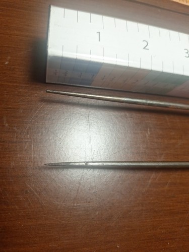 2 Vintage Old Capital City Products Corp Advertising Metal Ice Pick Wood Handle - Picture 2 of 12