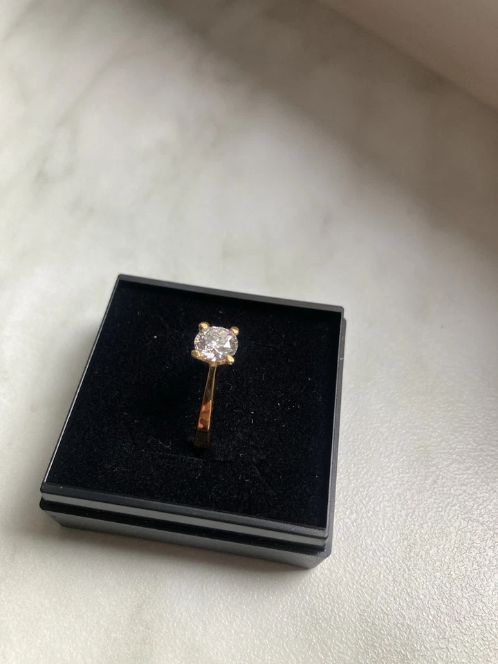 1ct Synthetisch Hergestellt Diamant in 18K Gold - Bild 2 von 4