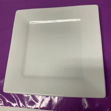 Dash Of That St. John Square Dinner Plate 10” White DishwasherMicrowave Safe G23
