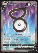 Pocket Scout - Unown V 176/195 Ultra Rare Pokemon TCG SWSH12: Silver Tempest NM