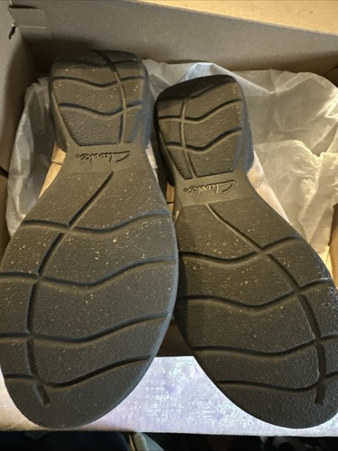 Damenschuhe Größe 7 Clarks Pantoletten braun Leder schön nie getragen  - Bild 4 von 4