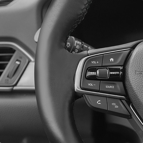 Cubierta de cuero para coser volante todo negro para Nissan Quest 2011-2017 - Imagen 6 de 8