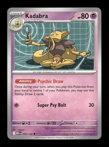 Kadabra Uncommon ME01: Mega Evolution 055/132 NM Pokemon NM