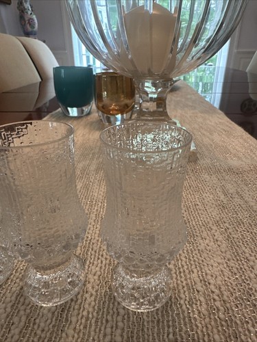 Finland iittala Ultima Thule Cordial Shot Glasses by Tapio Wirkkala Set of 4 - Picture 2 of 5