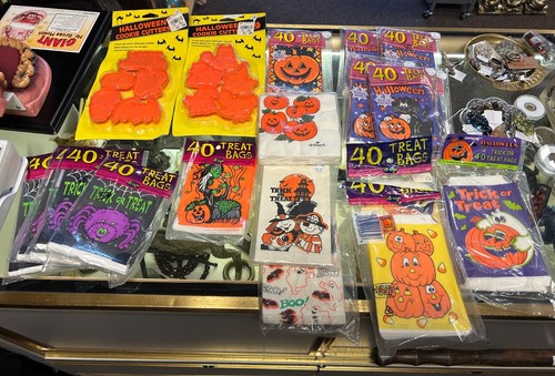 Vintage Halloween großes Konvolut! Taschen / Servietten / Ausstechformen alles new old stock