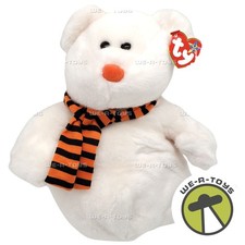 Ty Beanie Buddies Quivers the Bear White Ghost Halloween Plush 2004