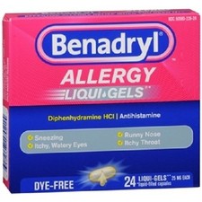 Benadryl Dye-Free Allergy Relief Liqui-gels