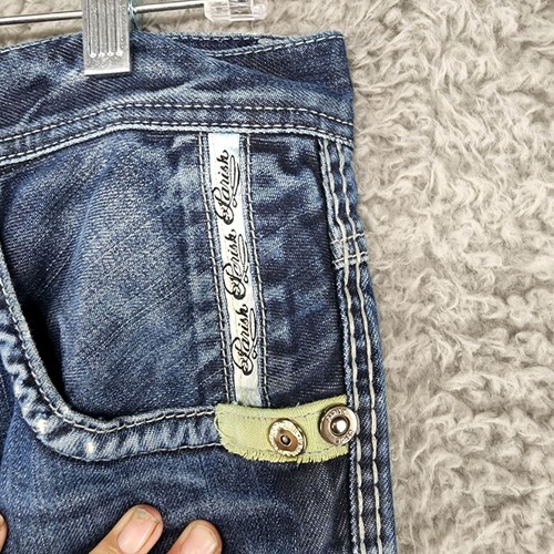 Parish Nation Jeans Herren 36x32 Distressed Button Fly Y2K Baggy *lesen* - Bild 5 von 15