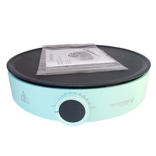 Holstein Housewares 12” Crepe Maker  Adjustable Temperature Control Mint Green
