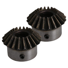 2PCS 2 Modulus 20 Teeth 14Mm Hole Dia 90 Degrees Tapered Bevel Gear 45# Steel