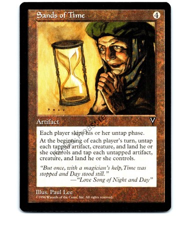 Sands of Time Artifact Rare Visions MTG NP Near Mint or Better
