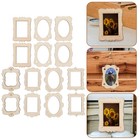 40 Pcs Wooden Photo Frame Accessories Unfinished Ornament Picture Frames