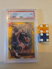 2024 Panini Select Courtside Kel'el Ware #273 Gold Disco Prizm # 1/10 (RC) PSA 9