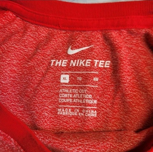 Nike Tee Dri Fit Ohio State Buckeyes Short Sleeve Shirt Mens‎ XL Two Tone Red - Picture 4 of 8