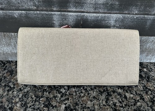 Bolso sin asas de lona con lazo grande rosa - Imagen 2 de 8