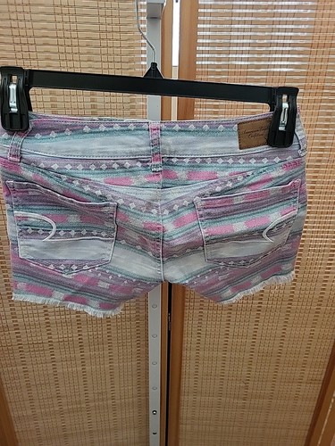 American Eagle Jeansshorts Damen Größe 2 Mehrfarbig Taschen Stretch Denim Reißverschluss - Bild 8 von 12