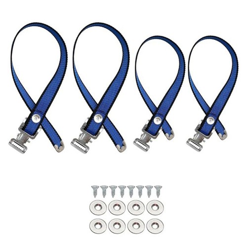 With Installation Spacers And Screws Nylon Straps Adjustable Foot Straps 2 Set * - Picture 2 of 8