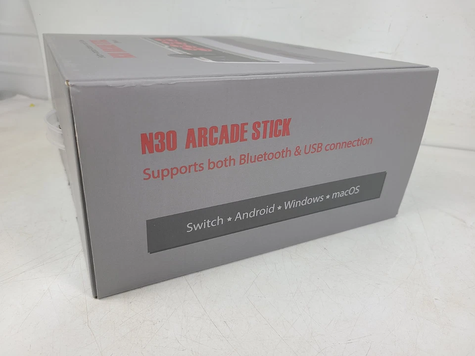 (NEW) 8bitdo N30 Arcade Stick Bluetooth+USB for Switch, Android, Windows, macOS - Image 3 of 4
