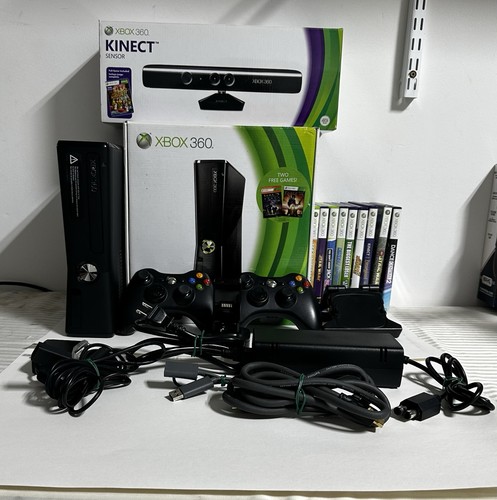 Xbox 360 250 GB- Bundle 9 Games, Kinect 2 Controllers   - Bild 4 von 8